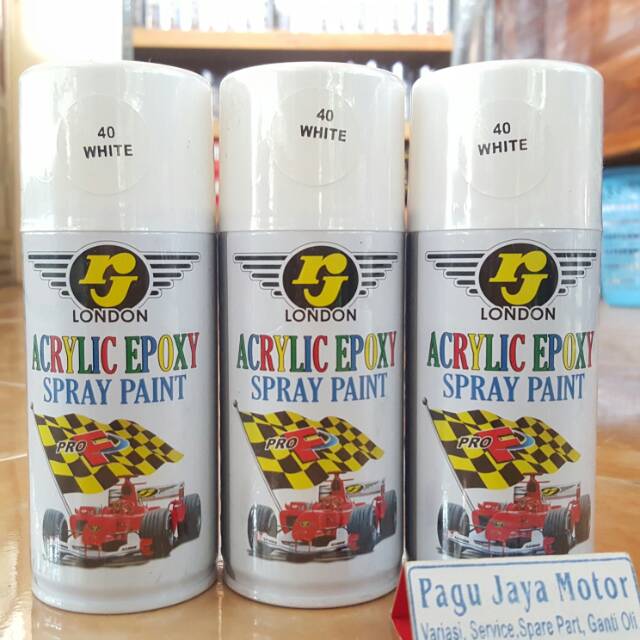 Pilox pilok pylox rj cat semprot aerosol 150cc warna putih Pilox pilok pylox rj cat semprot aerosol 150cc warna putih