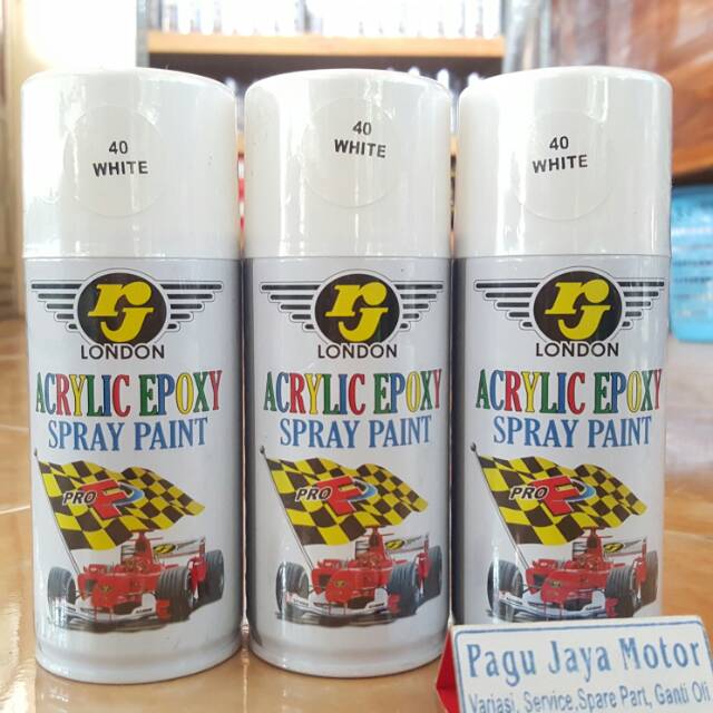  Pilox  pilok pylox rj cat  semprot aerosol 150cc warna  putih 