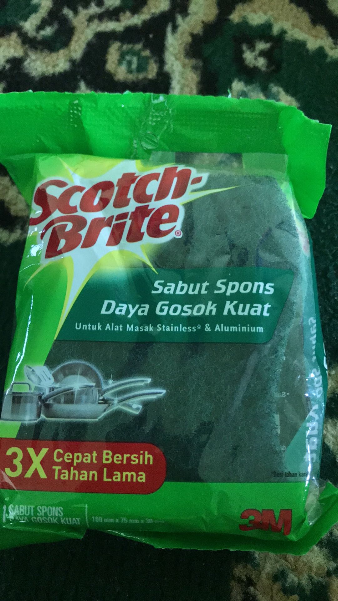 Scotch Brite Sabut Spons Hijau Id-30 Barcode 8992806000303 Spon Cuci Piring
