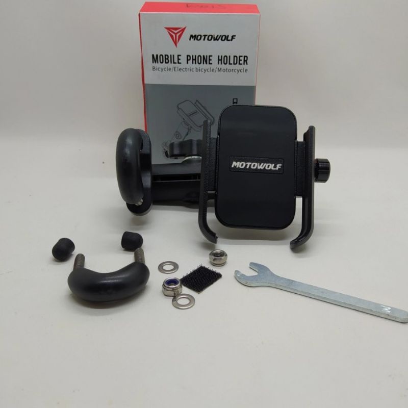 Motowolf Holder Handphone Version 3 Holder Hp 360 Derajat Motowolf V3 Original