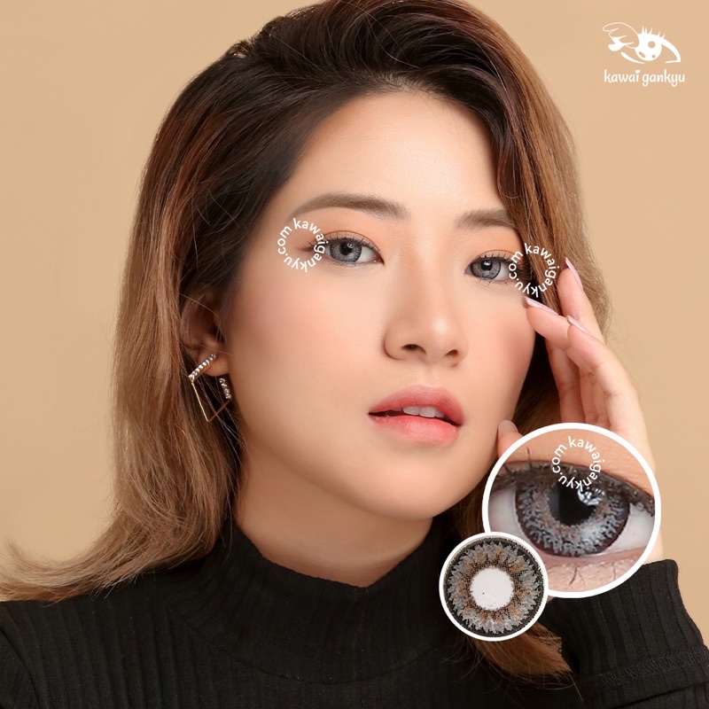 KawaiGankyu Softlens - Princess I-Pear Gray (1botol)