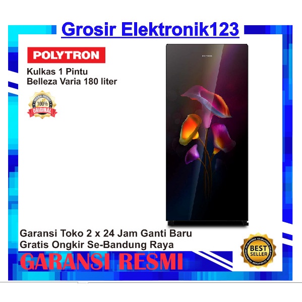 KULKAS POLYTRON Kulkas 1 Pintu Belleza Varia 180 liter PRA 18MTR