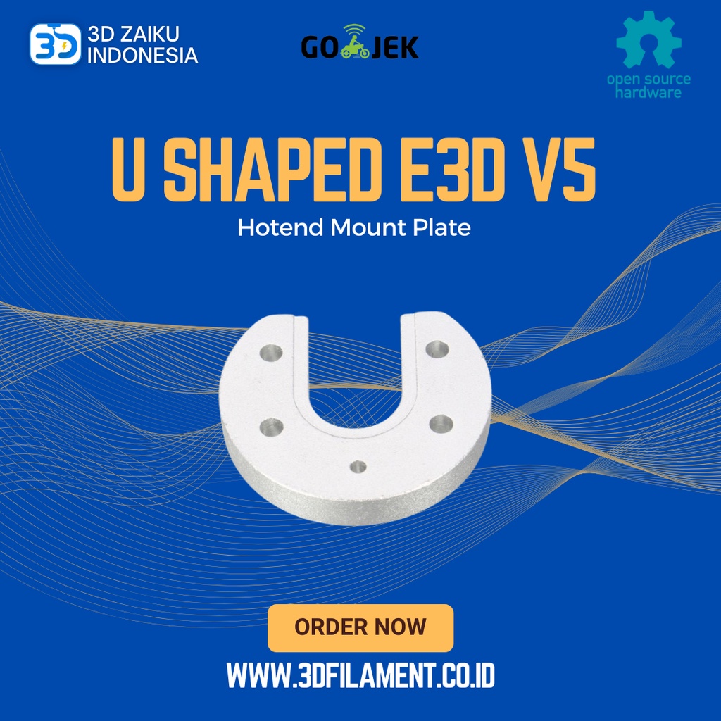 Reprap Hotend Mount Plate U Shaped for E3D V5