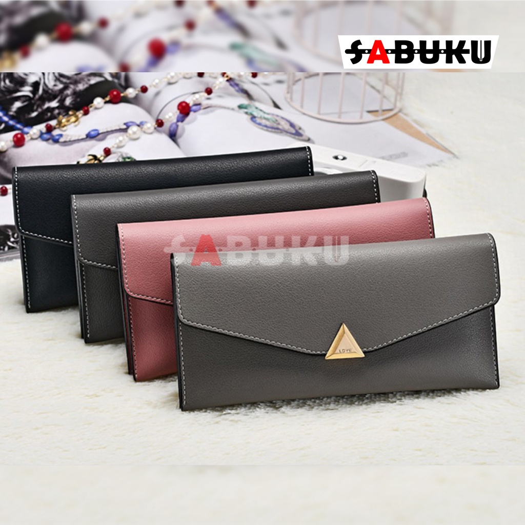 Dompet Wanita Korea Fashion Trendy Dompet Wanita Model Panjang-081