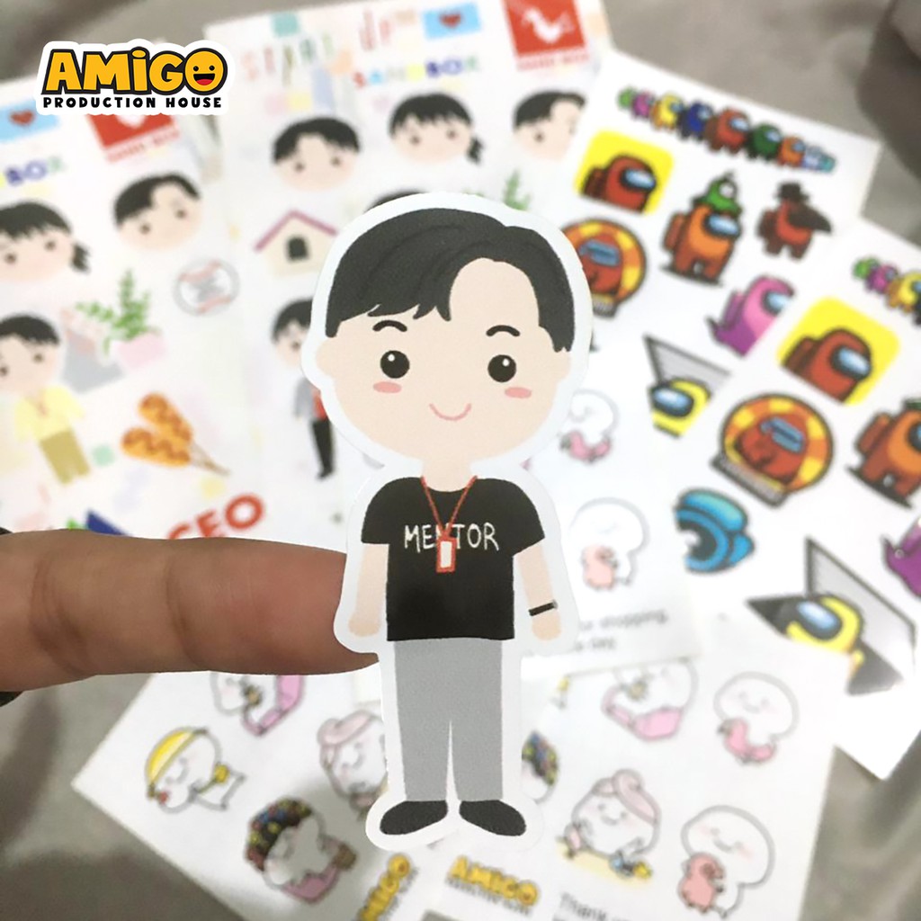 

STIKER PRINT & CUT CUSTOM VARIASI sticker potong sesuai bentuk Bahan VINYL
