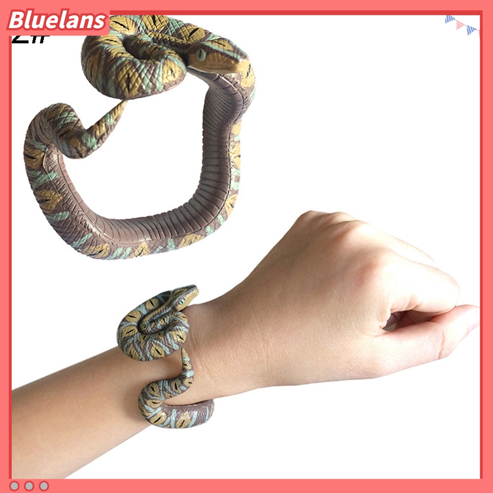 Mainan Gelang Ular Ular Python Bahan PVC Untuk Perlengkapan Pesta Halloween