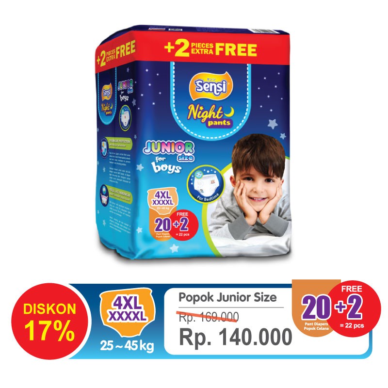 Sensi Night Pants Junior Size