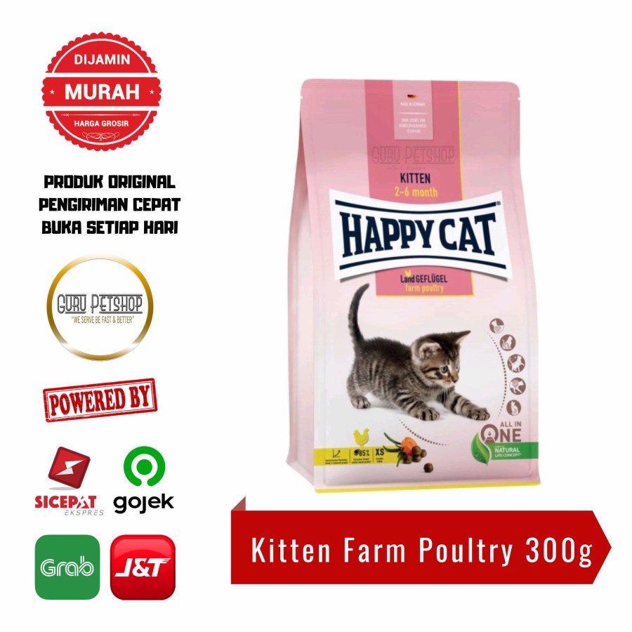 Happy Cat Kitten Poultry 300gr Freshpack Happy Cat Young Farm Poultry