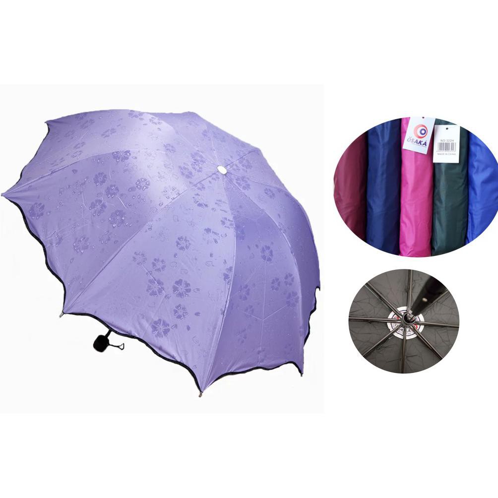 Payung Lipat 4 Fancy 3D / Magic / Ajaib Anti Uv Merk Osaka Osk-322 Harga Terjangkau
