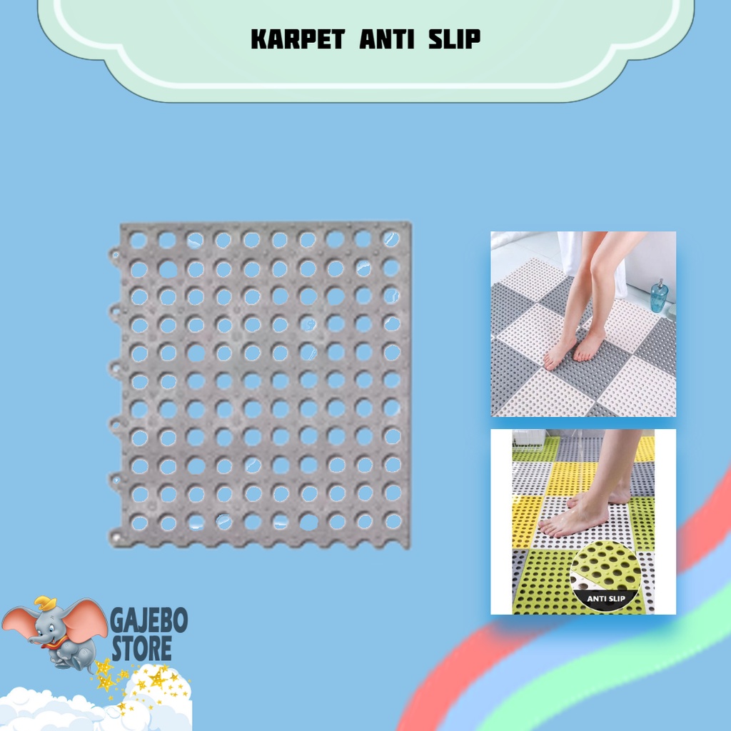 GAJEBO - KARPET KAMAR MANDI/ANTI LICIN / ANTI SLIP KAMAR MANDI / ALAS KESET ANTI LICIN LANTAI DAPUR