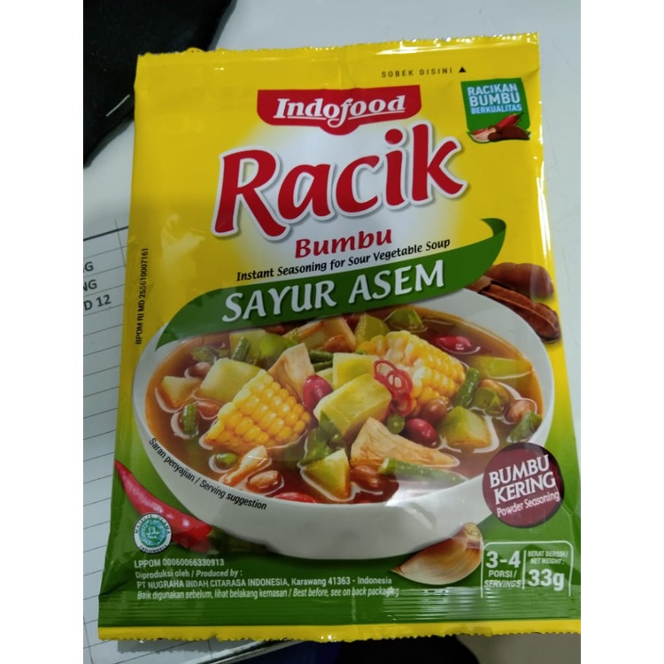 

Racik Sayur Asem 33 G