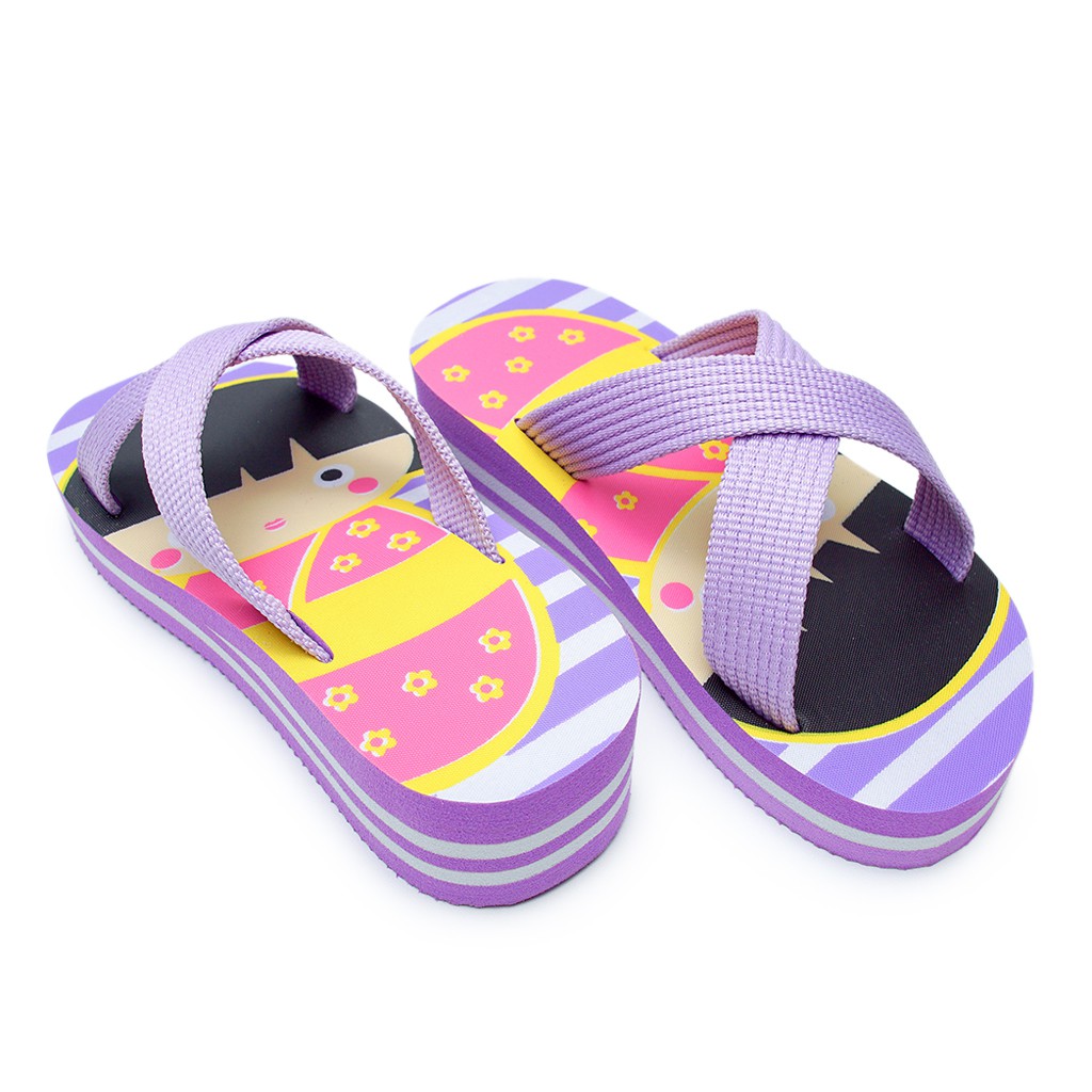 DNOIR Sandal Anak Perempuan SELOP2530 UNGU