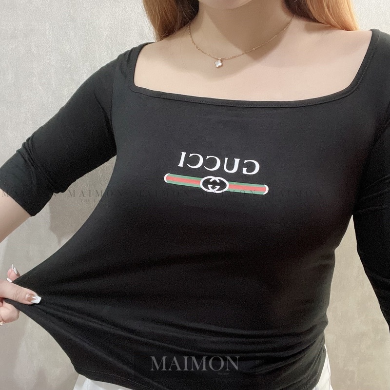 Kaos G Lengan 7/8 Blouse | Atasan Wanita Korean Fashion | Maimon Grosir