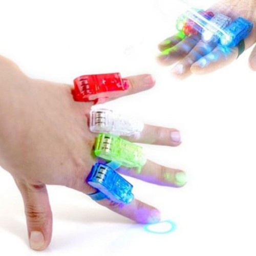 Senter jari Warna Warni Finger Flashlights LED