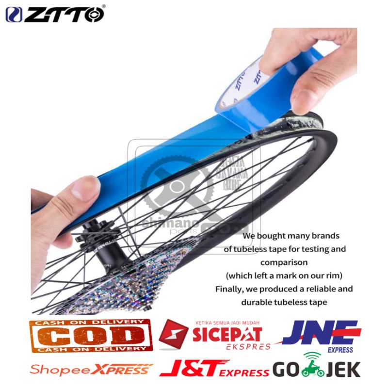 Ztto rim tape lakban tubeless sepeda mtb roadbike seli