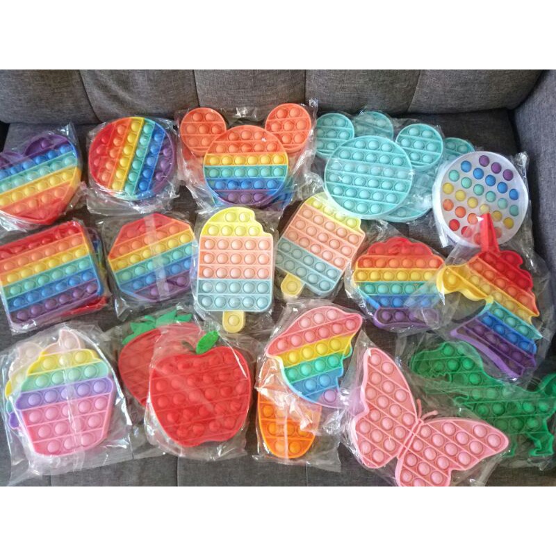 Mainan Viral Pop it Fidget Rainbow, Pop it viral, Mainan pop it, Fidget toys