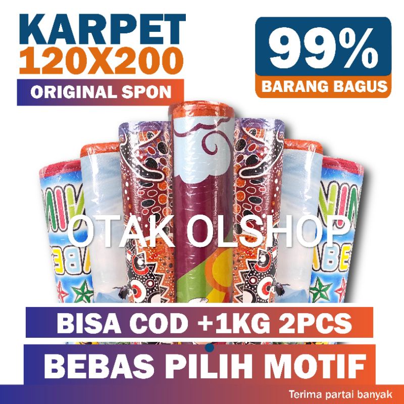 PROMO BELI 1 GRATIS 1 KARPET SPON MOTIF KARAKTER -  Tikar plastik - Karpet spon lantai