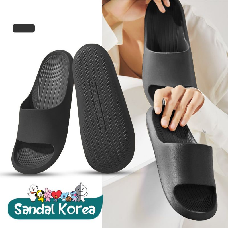 Sandal Wanita Slip On Sandal Cewek Korean Style Murah Empuk Anti Selip Sendal