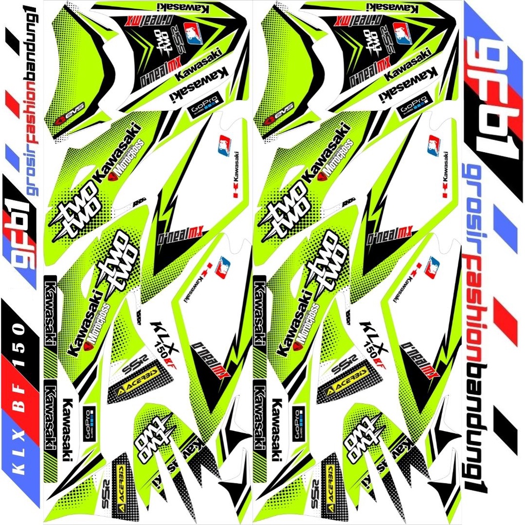 Decal Motorcross Trail Adventure KLX BF 150 Vriasi TWO