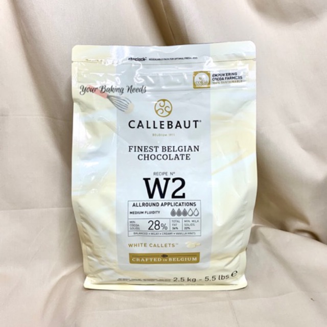 

Callebaut White Chocolate Couverture 500 gr