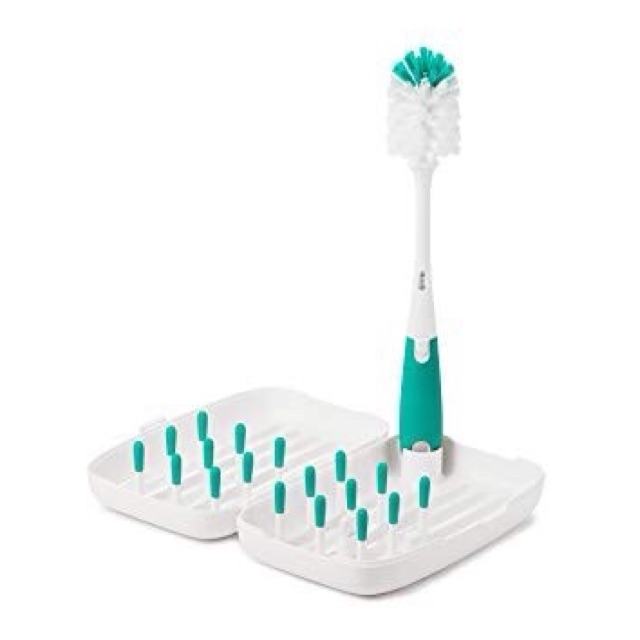 OXO TOT - On The Go Drying Rack With Bottle Brush