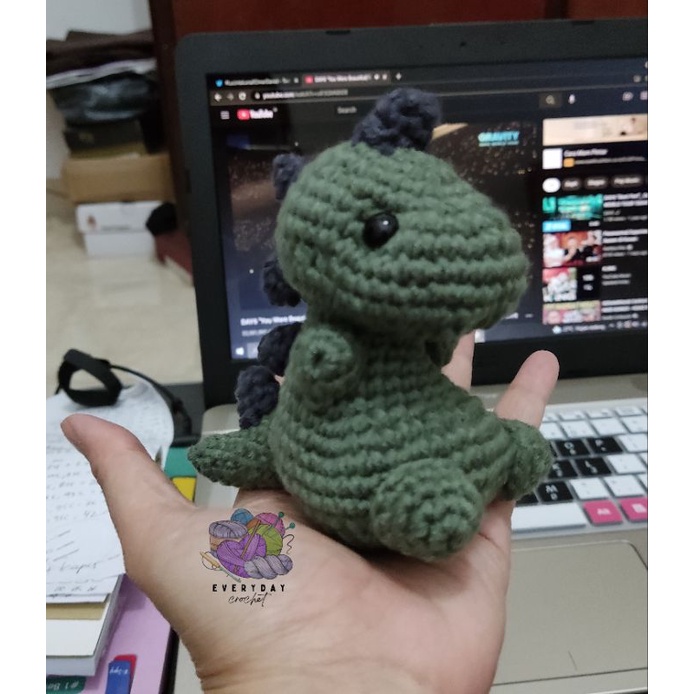AMIGURUMI DINOSAURUS / BONEKA RAJUT