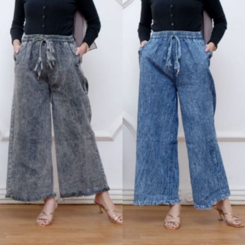 PREMIUM KULOT JEANS RAWIS TEBAL