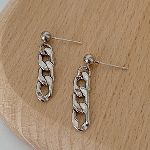 Anting Rantai Panjang Bahan S925 Silver plated