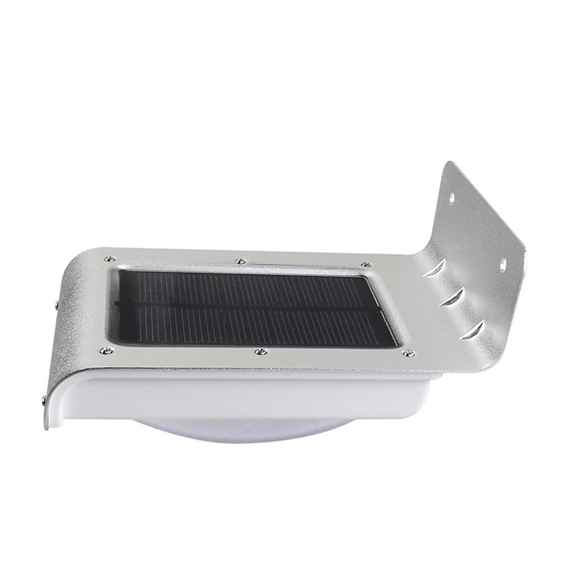 Lampu pagar lampu tembok tenaga surya luar ruangan solar panel dengan sensor gerak PIR lampu taman LightMe Lampu Solar Sensor Gerak Outdoor 16 LED Weatherproof - SMD2835 Solar Induction Wall Lamp Plane 16 Led Lighting Energy-Saving Lampshade Eave Lamp