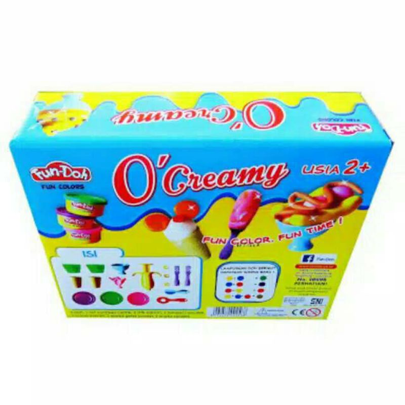 FUN DOH O CREAMY ICE CREAM / FUNDOH OCREAMY ES KRIM LILIN MAINAN ANAK KADO