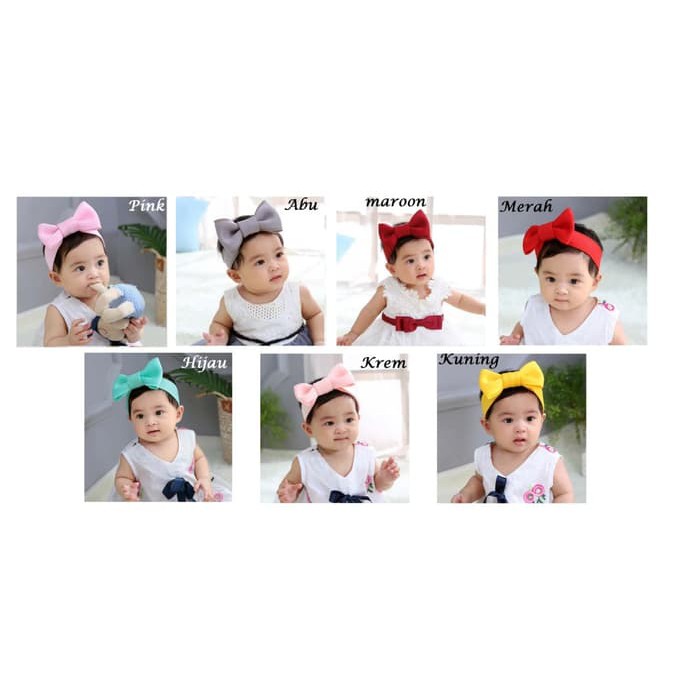 Headband Ribbon Bayi/ Bando Bayi Pita Cantik
