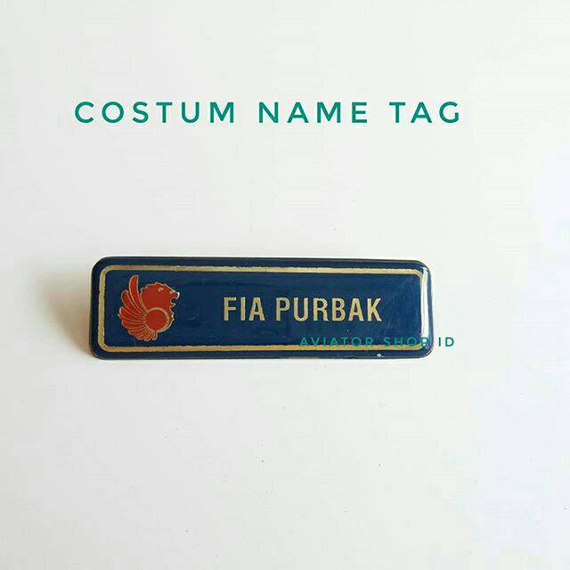 CUSTOM NAME TAG PRAMUGARI LION AIR