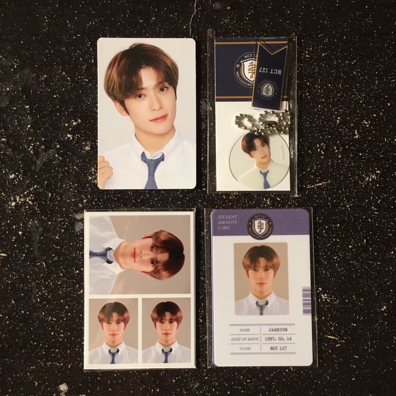 jaehyun photocard id student card acrylic keyring photo official back to school kit 2021 nct 127