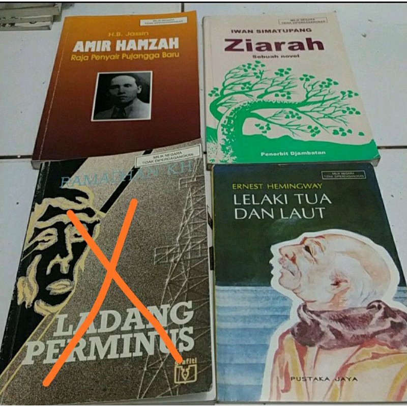 HARGA 1AN BUKU SASTRA LELAKI TUA DAN LAUT/AMIR HAMZAH RAJA PENYAIR PUJANGGA BARU