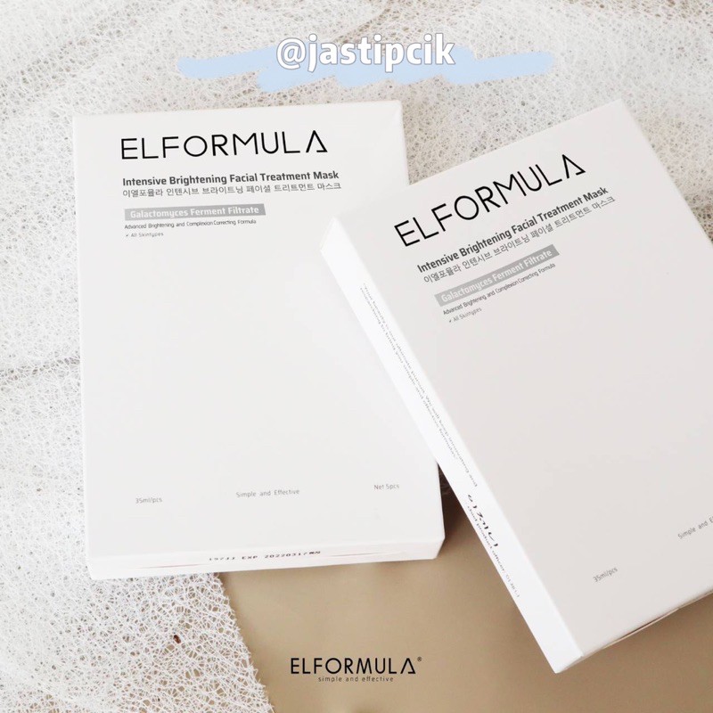 Elformula Sheet Mask Instan Glow Masker Elformula Intensive Brightening