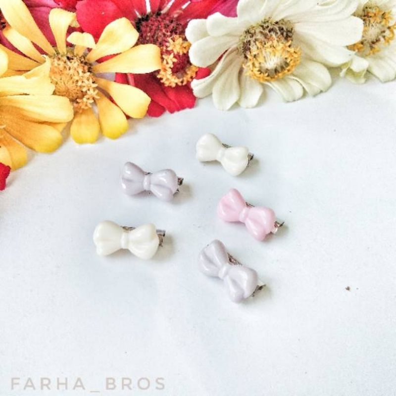 Peniti hijab jilbab - Bros Dagu - bros kecil - Bros mini - Bros hijab kupu silver satuan By Farha-Pita mini