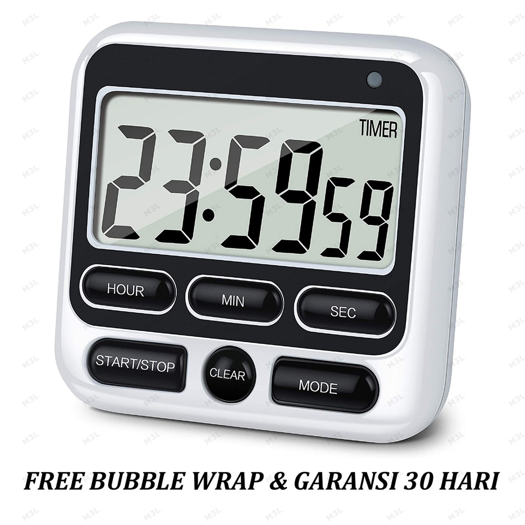 Digital Kitchen Timer Stopwatch Masak Dapur Cooking Alarm Kopi Kue