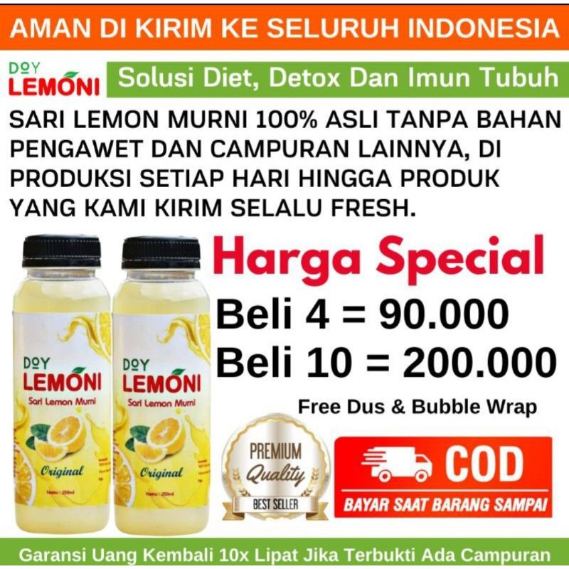 

sari lemon murni doy lemoni 250ml PREMIUM