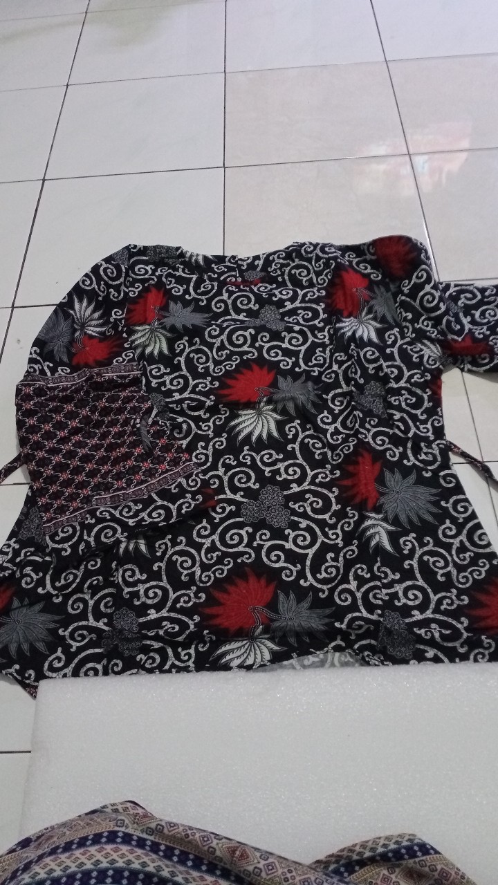 Atasan Batik Blus Wanita Size M L Xl Xxl Tenun Sutra Batik Pekalongan