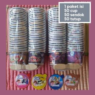 Gelas Kertas Murah Paper Cup 8 Oz Pack 50pcs Gelas Kertas  Kopi 8oz 