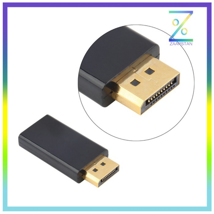 DZST Display Port Male to HDMI Female Port Adapter - DZST024 - Black