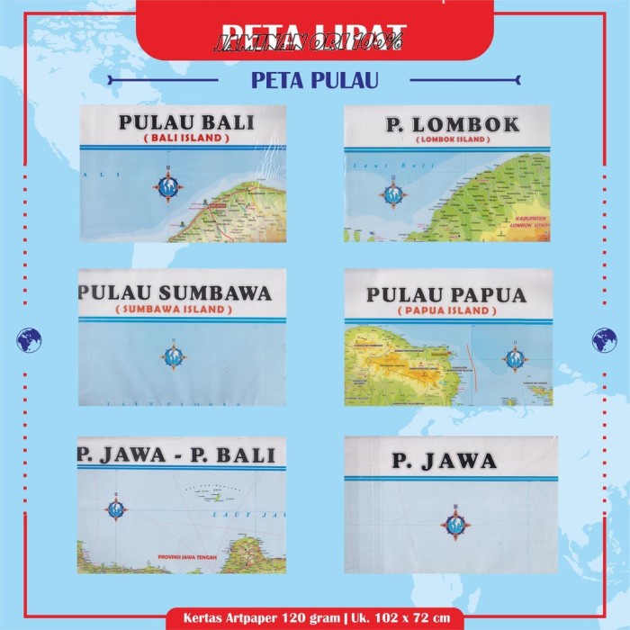 

Aman Peta Lipat Dinding Pulau Bali Lombok Sumbawa Papua Jawa Terlaris