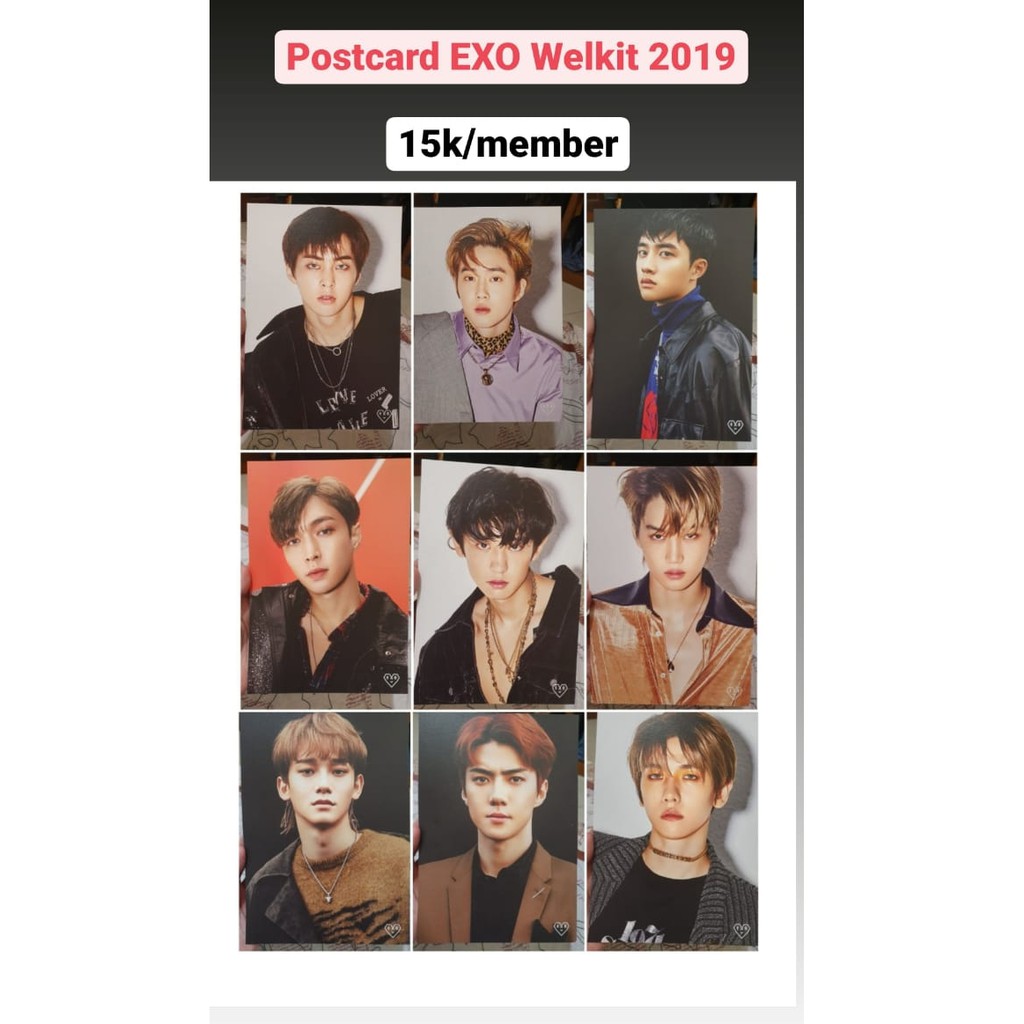 [READY] EXO POSTCARD WELKIT 2019 OFFICIAL