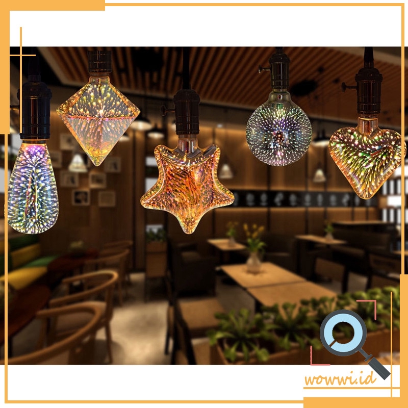 3D Glass Balls Christmas Decorating E27 Fireworks Bulb 3D Glass Balls Christmas Decorating E27 Fireworks Bulb