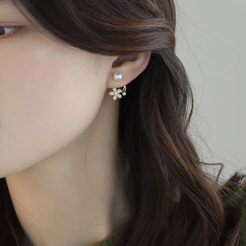 Anting Korea S925 Silver needle Untuk Wanita