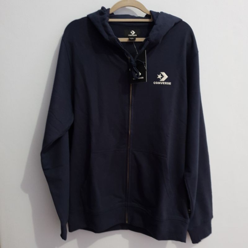 Converse Zip Hoodie Chevron Navy