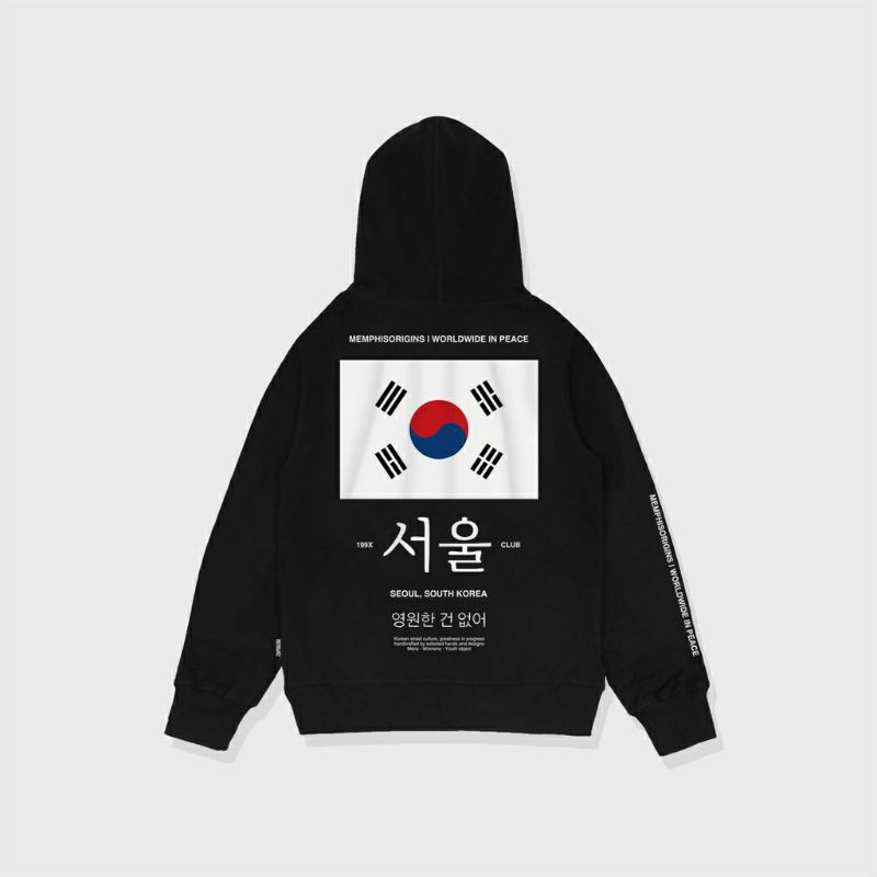 Pullover Hoodie - Seoul South Korea/Sweater Hoodie Memphisorigins Terbaru/Sweater Sunmori/Sukajan