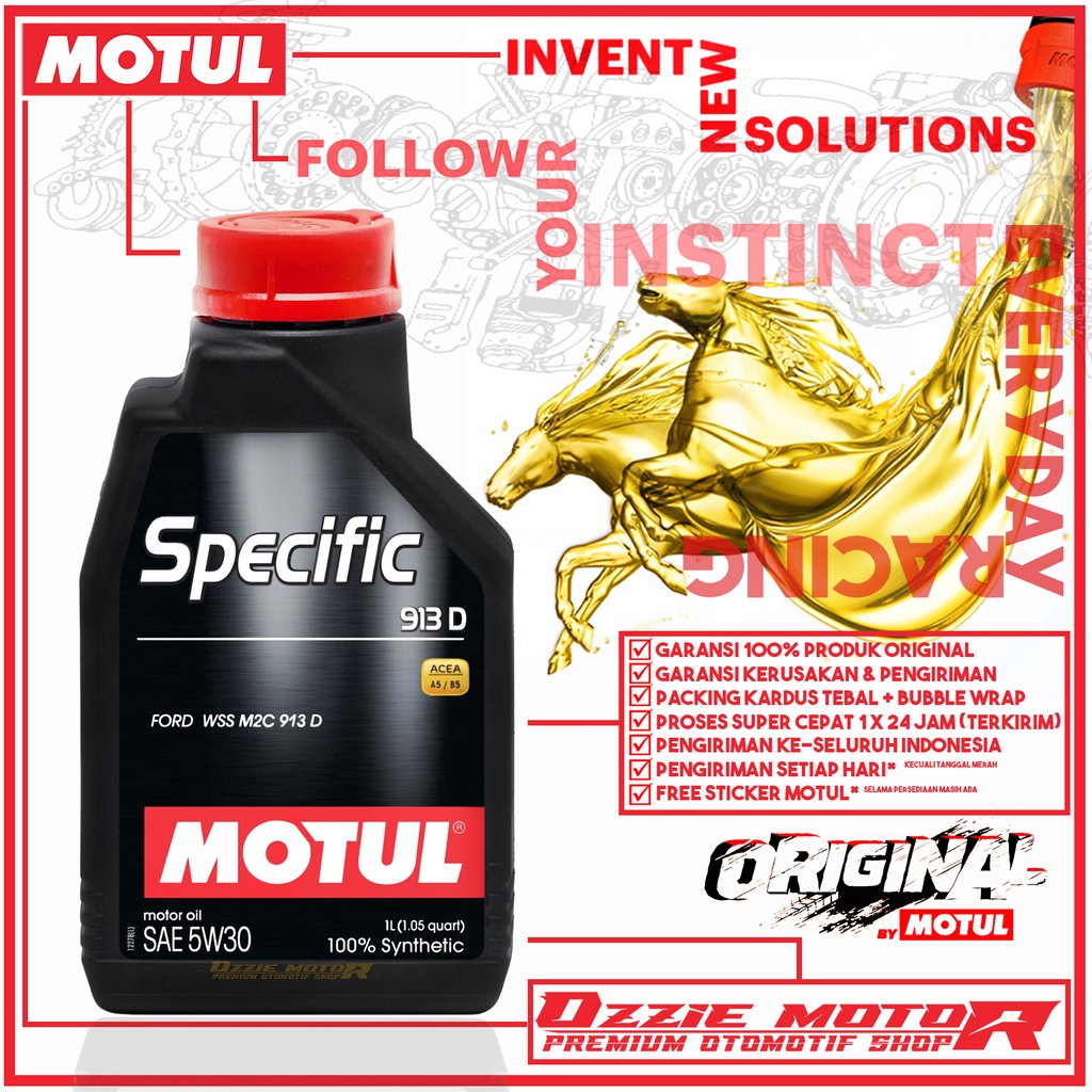 MOTUL SPECIFIC 913D 5W30 1L OLI MOBIL IMPORT