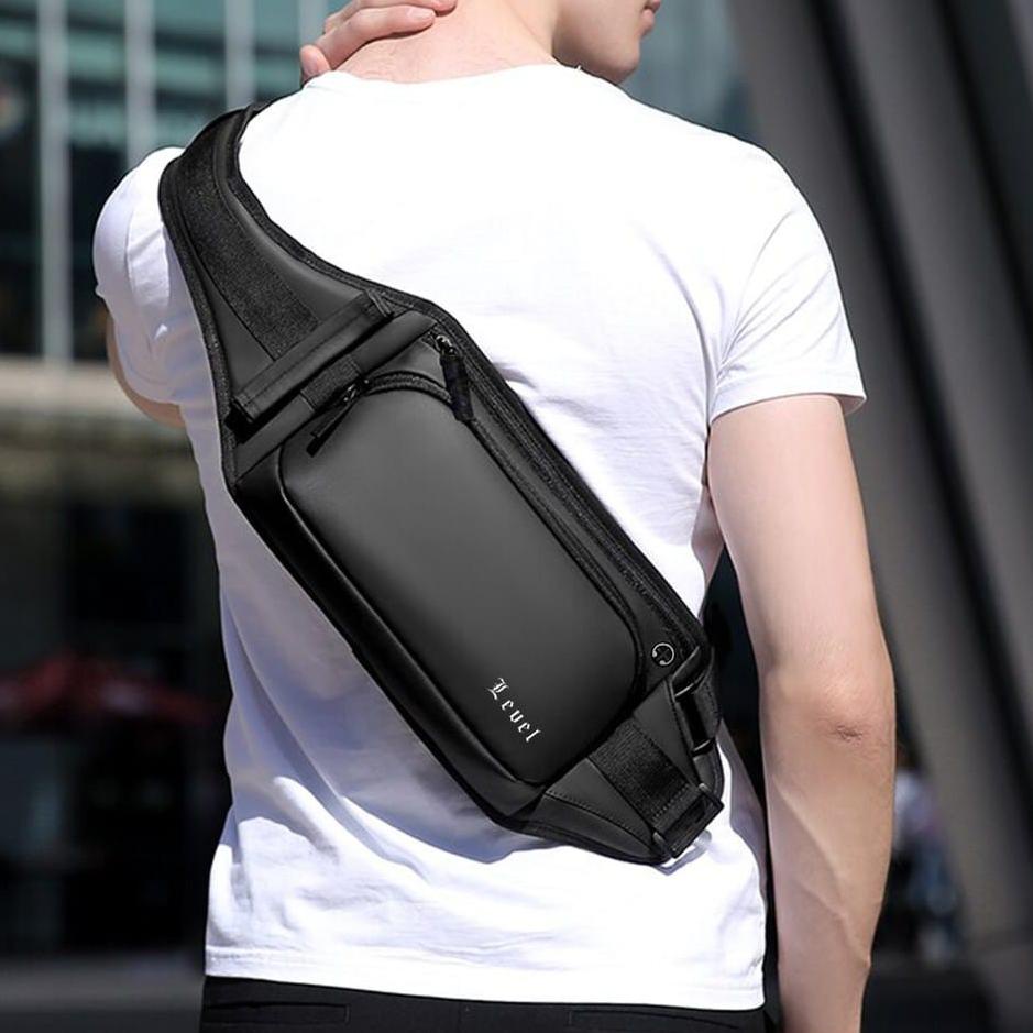 CAN.14Jl22ᴵ - TAS WAISTBAG SELEMPANG LEVEL VENOM PRIA IMPORT BAHAN WATERPROOF