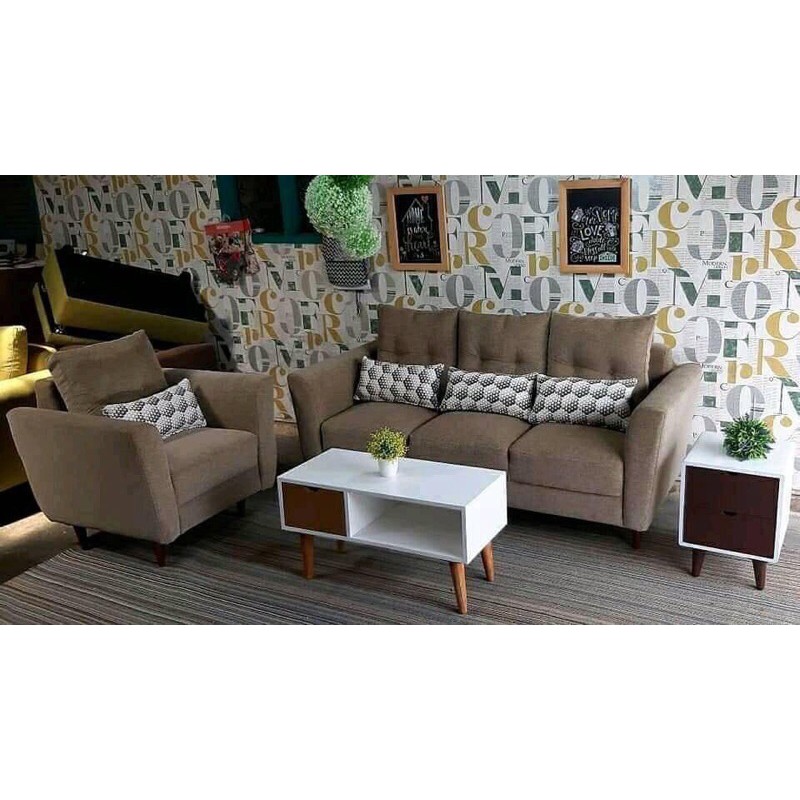 Sofa Retro Set Meja Nakas